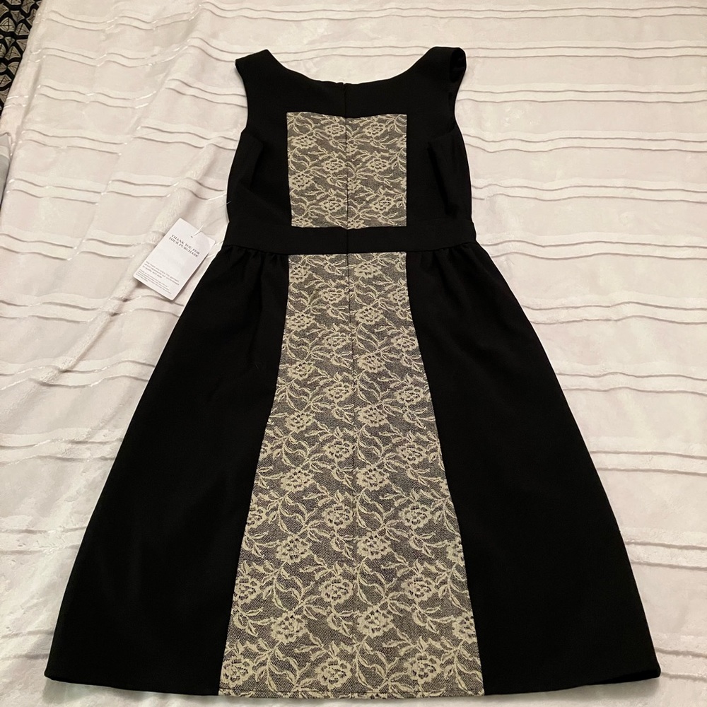 Black and lace dress